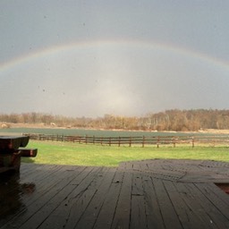 rainbow over the lake small